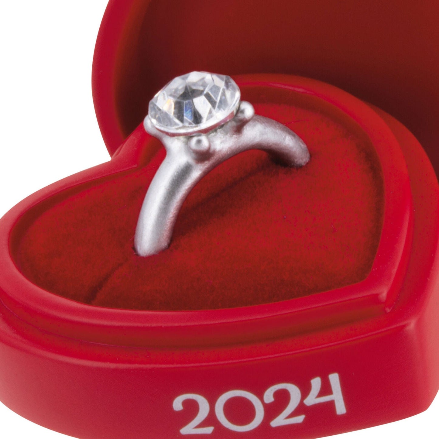 Engagement Ring in Red Box 2024 Hallmark Ornament