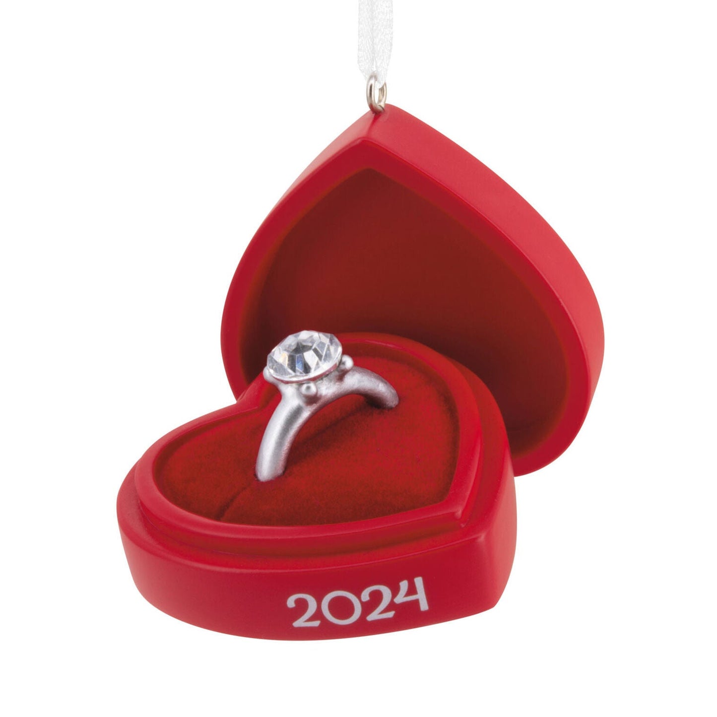 Engagement Ring in Red Box 2024 Hallmark Ornament