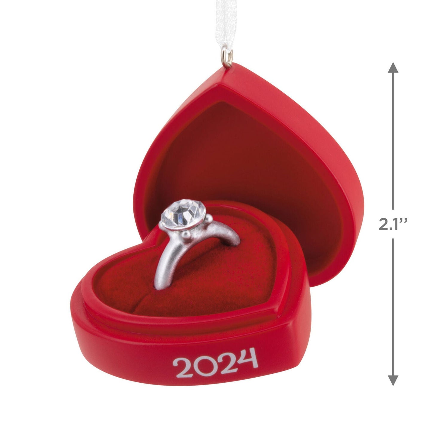 Engagement Ring in Red Box 2024 Hallmark Ornament