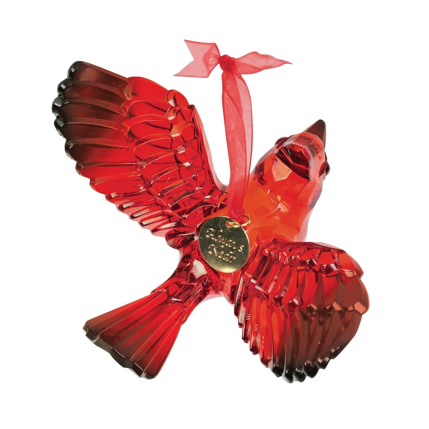 Facets Cardinal Ornament, 3"