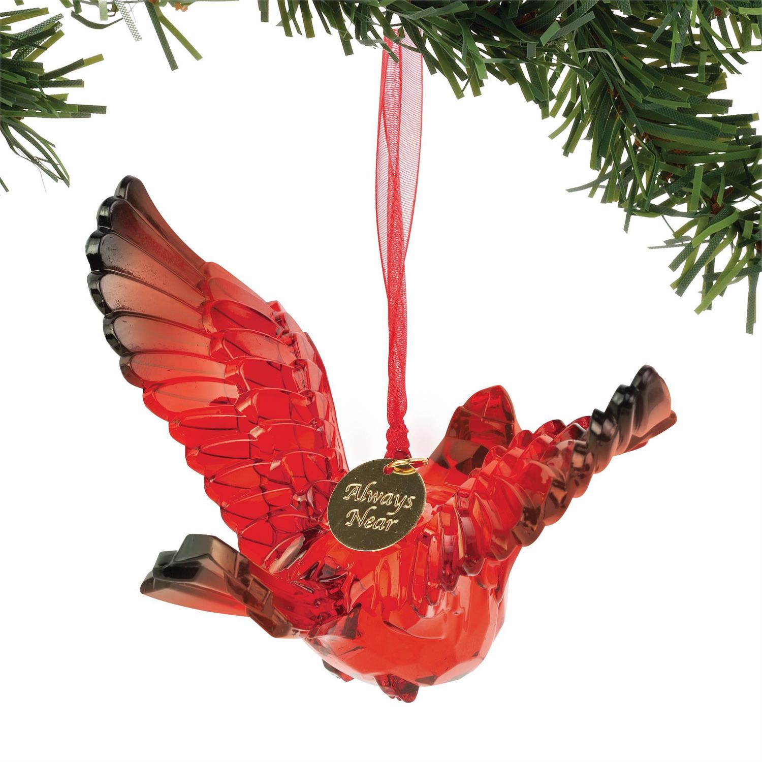 Facets Cardinal Ornament, 3"