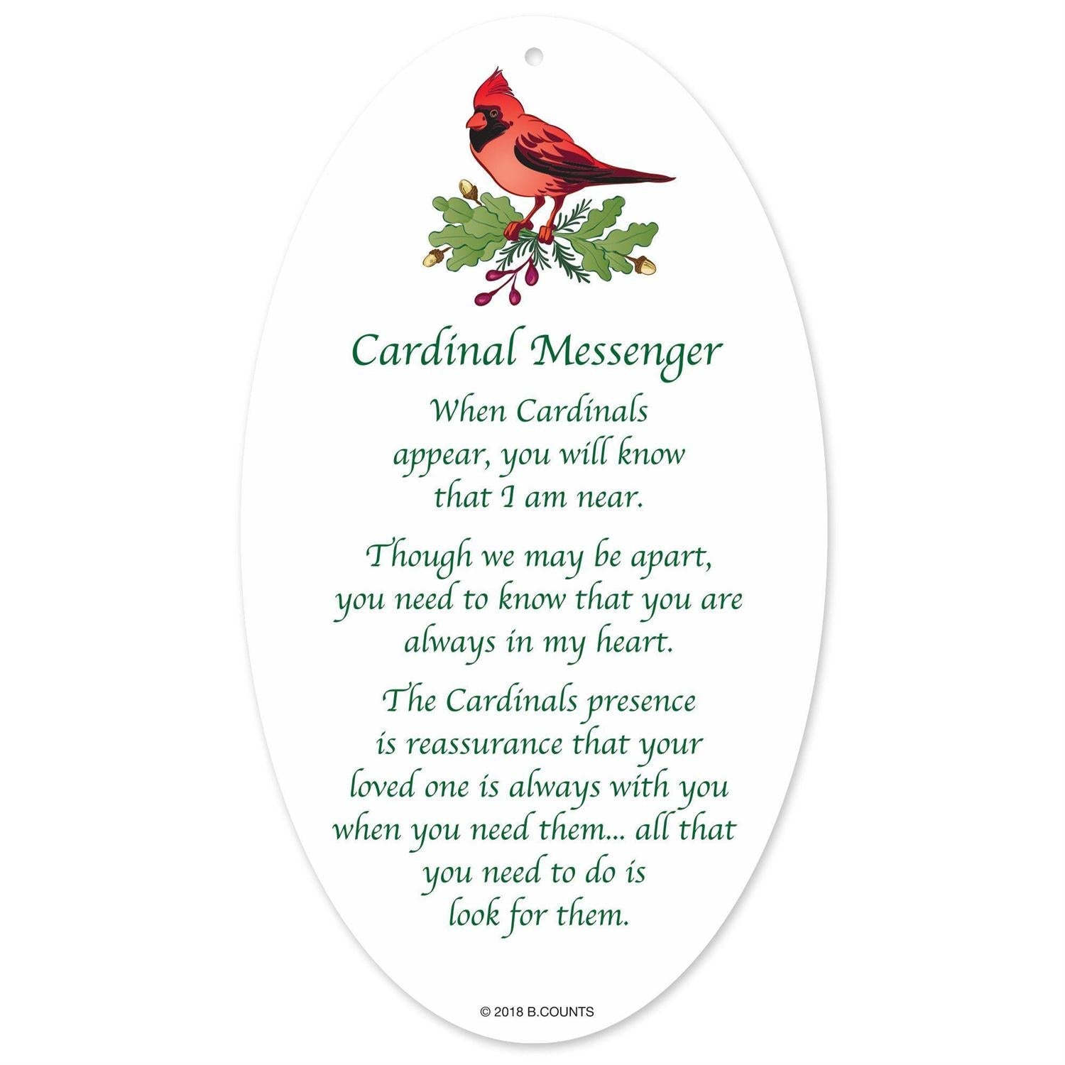 Facets Cardinal Ornament, 3"