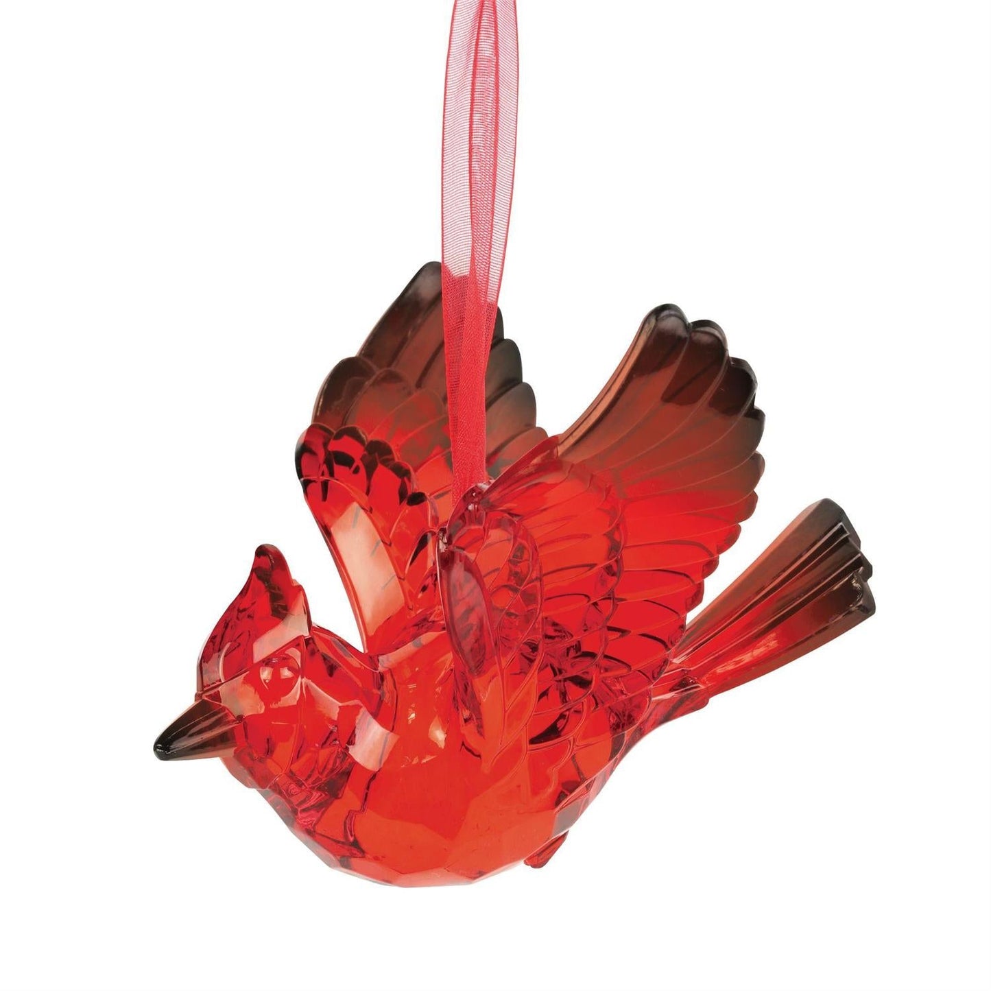 Facets Cardinal Ornament, 3"