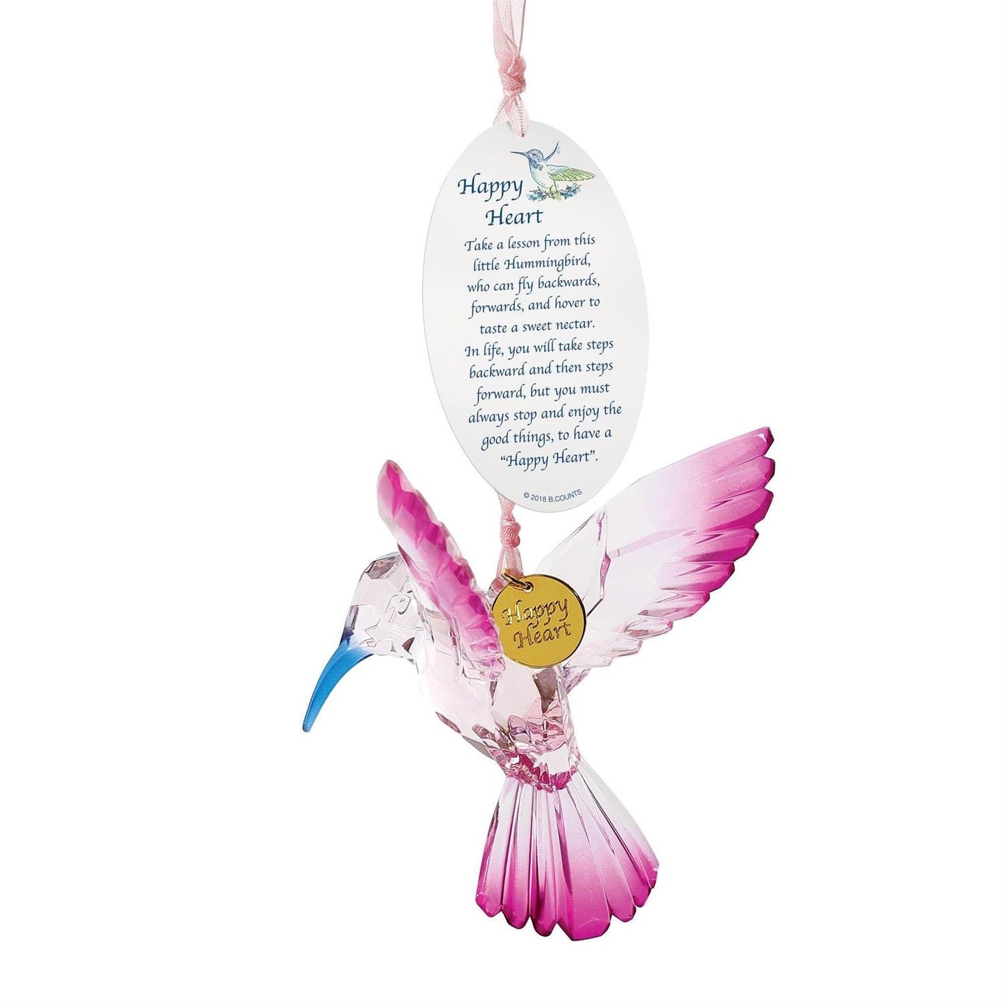 Facets Hummingbird Ornament Assorted