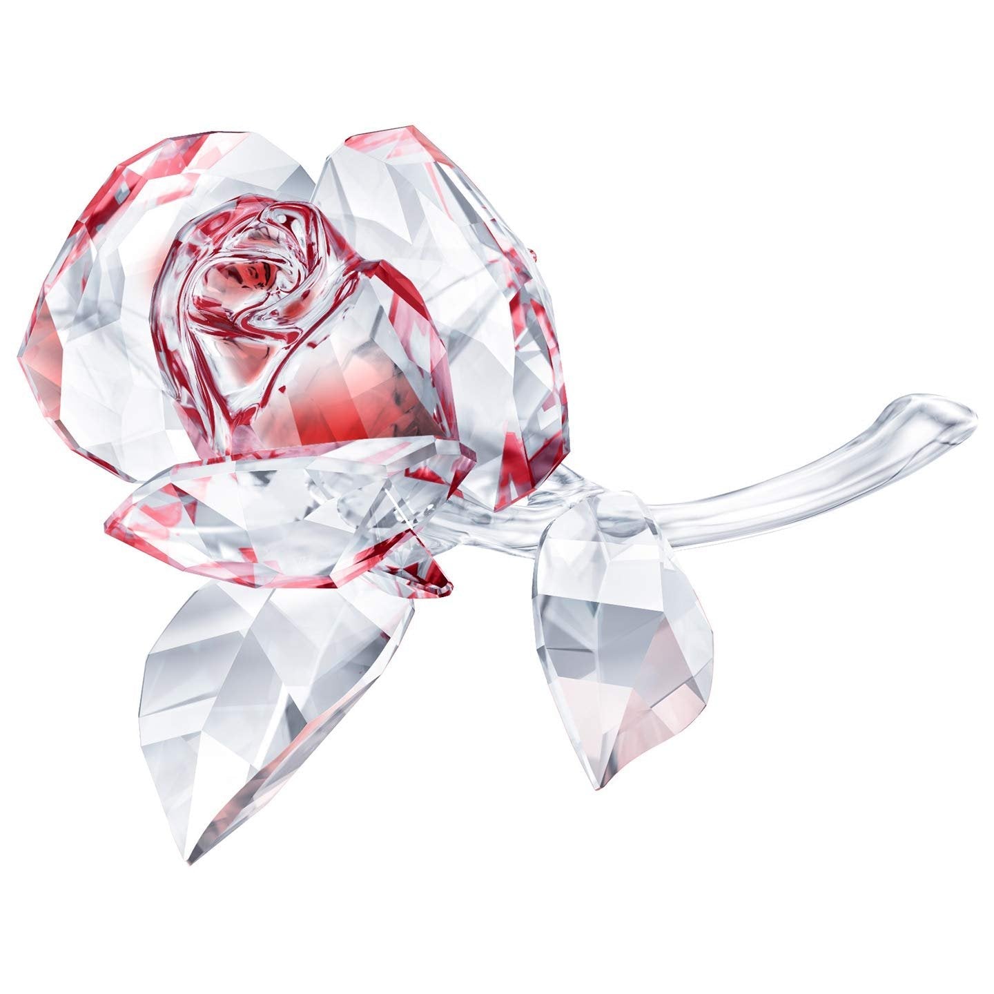 Family Gifts Swarovki Crystal Blossoming Rose. Red