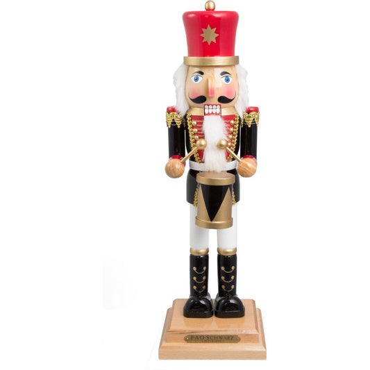 FAO Schwarz Drumming Wooden Prince Nutcracker, 20"
