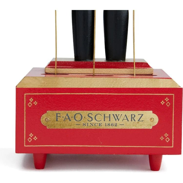 FAO Schwarz Musical Wooden Nutcracker Prince Figurine, 12"