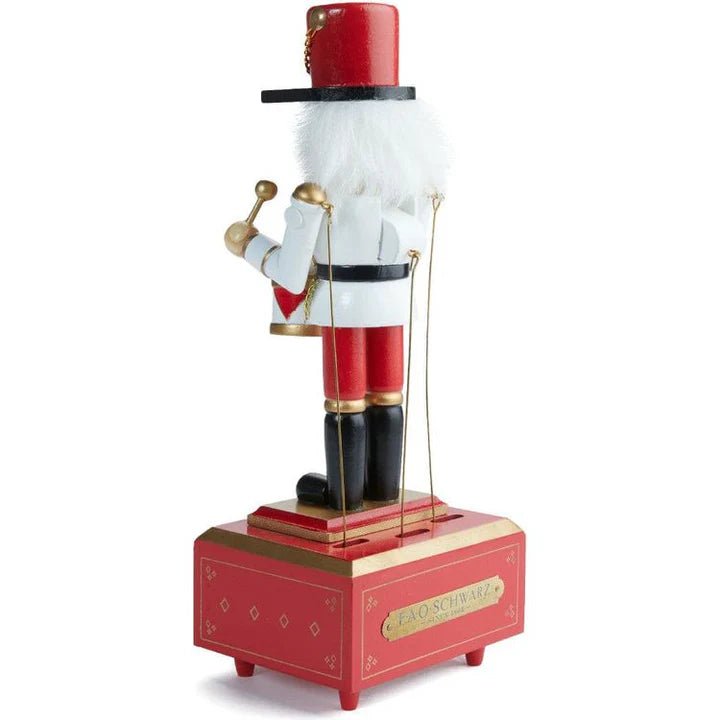 FAO Schwarz Musical Wooden Nutcracker Prince Figurine, 12"