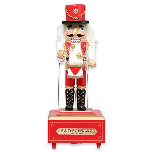 FAO Schwarz Nutcracker Prince Wood Musical Figurine