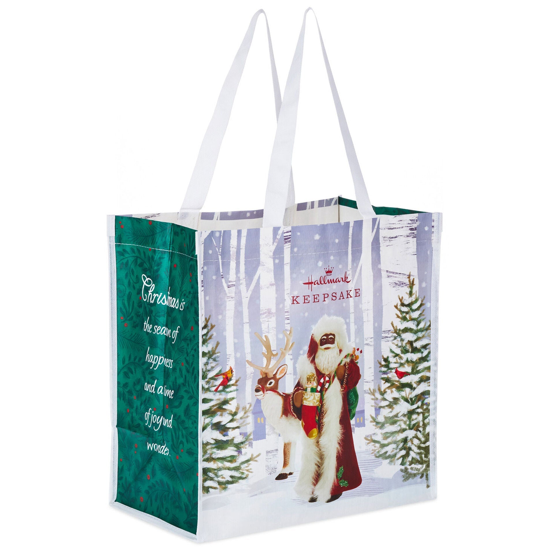 Father Christmas Reusable Tote Bag