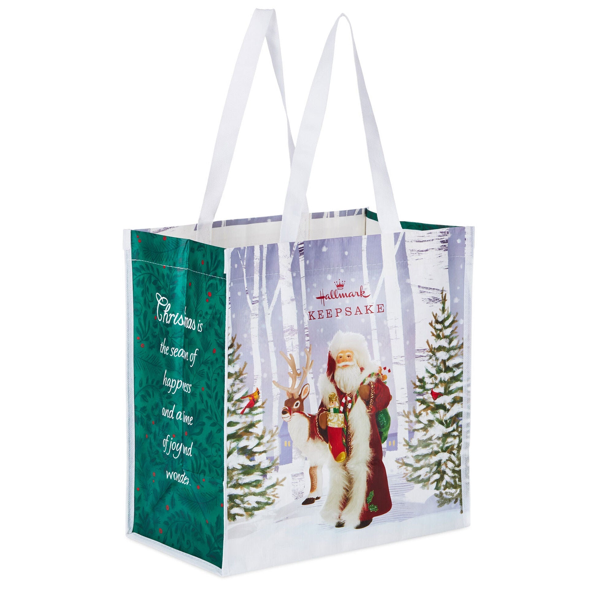 Father Christmas Reusable Tote Bag