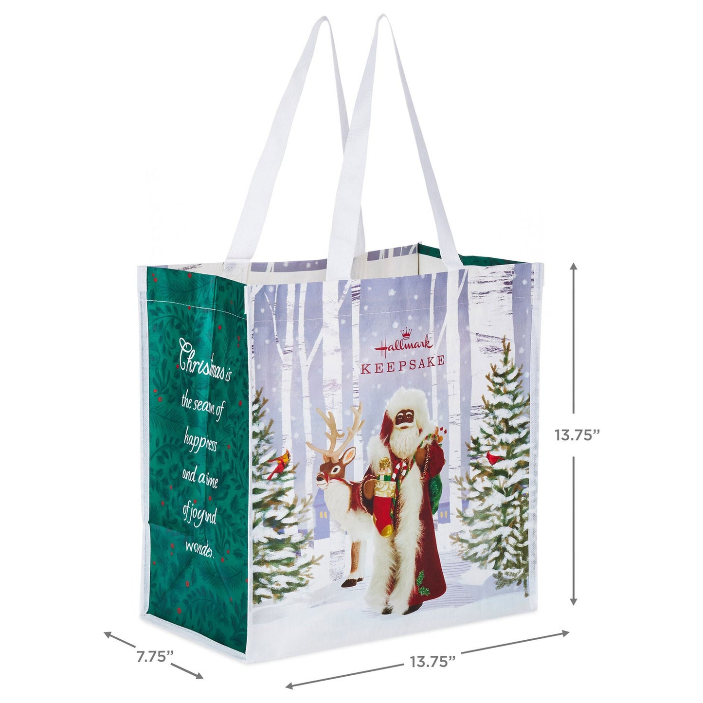 Father Christmas Reusable Tote Bag