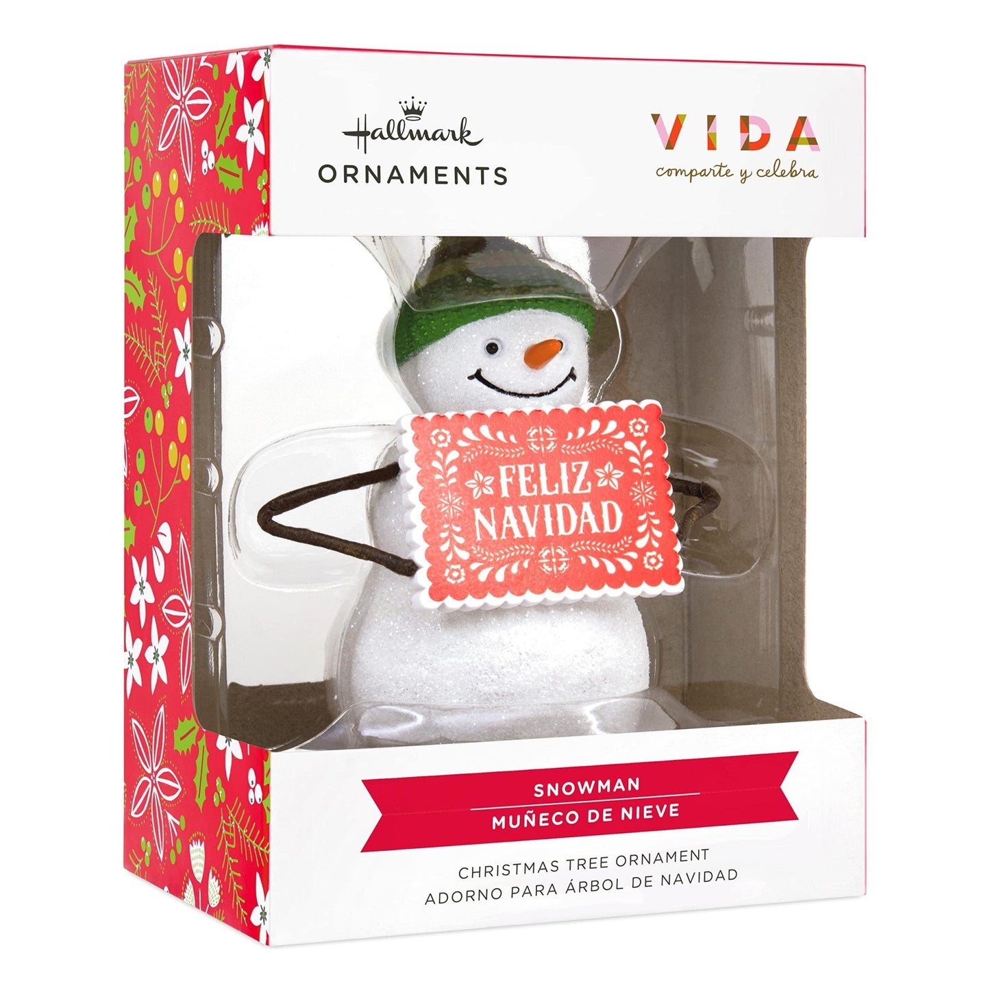 Feliz Navidad Snowman Hallmark Vida Ornament