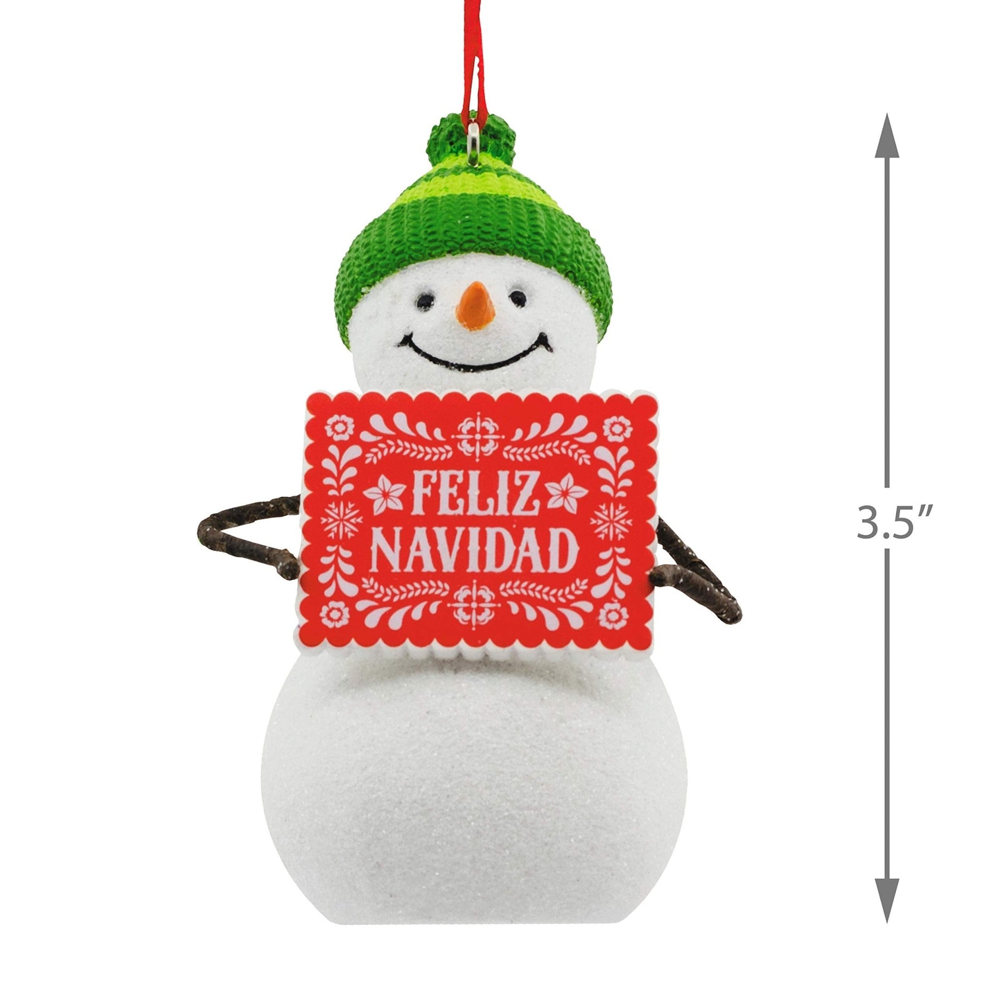 Feliz Navidad Snowman Hallmark Vida Ornament