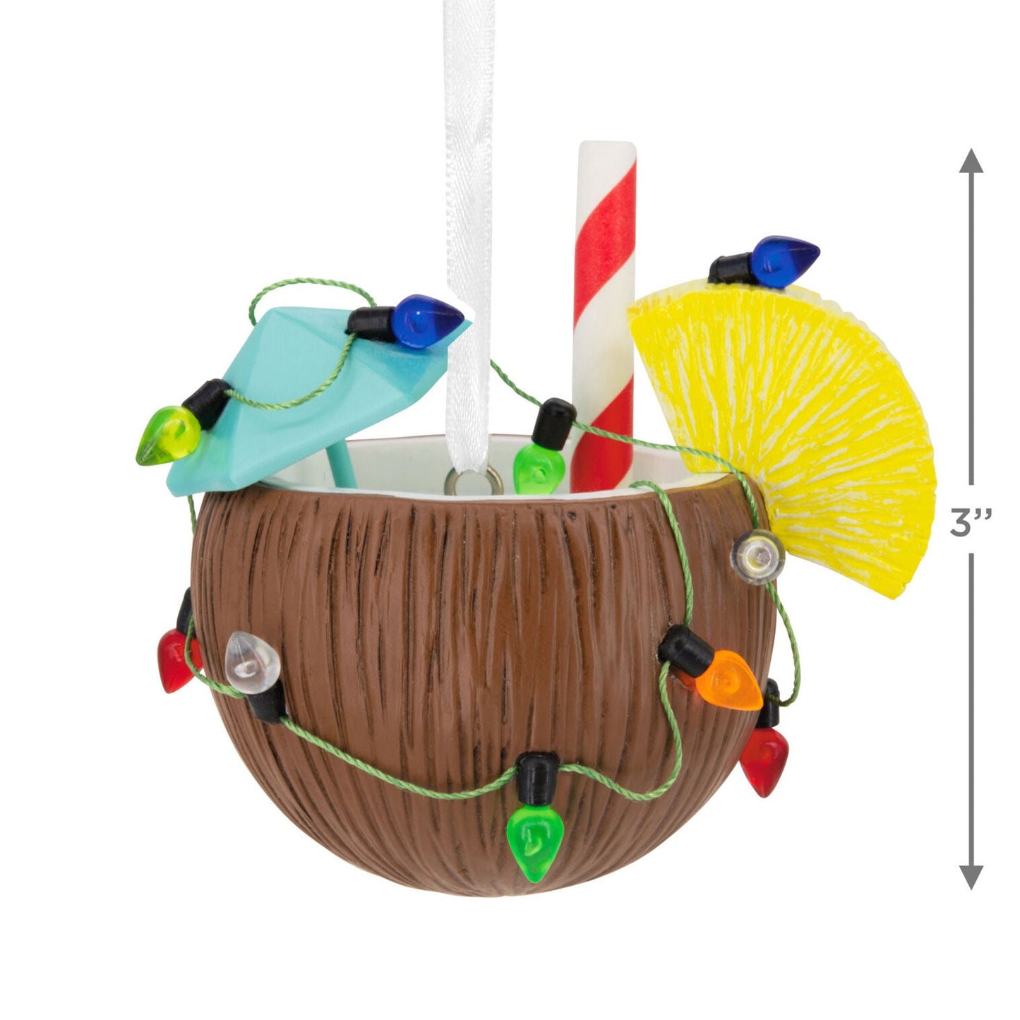 Festive Coconut Cocktail Hallmark Ornament