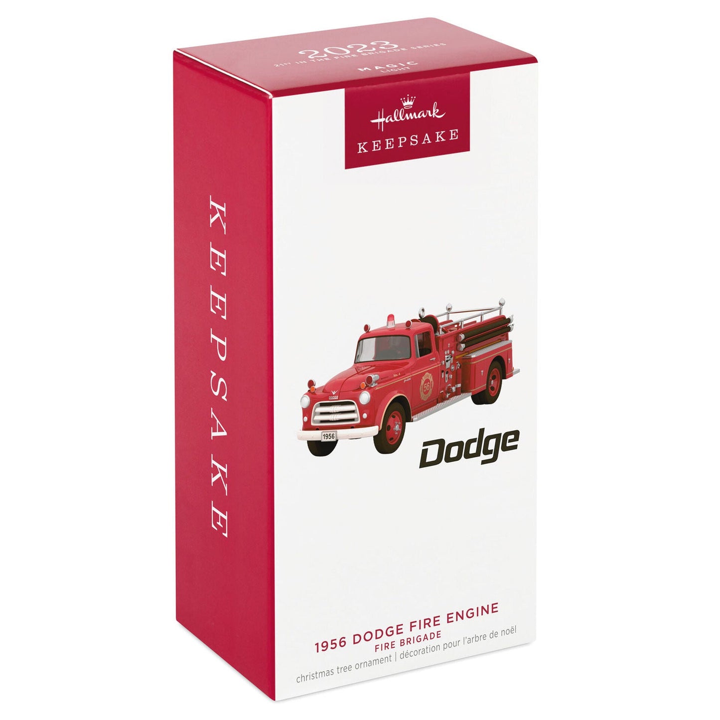 Fire Brigade 1956 Dodge Fire Engine #21 in Series, 2023 Keepsake Ornament