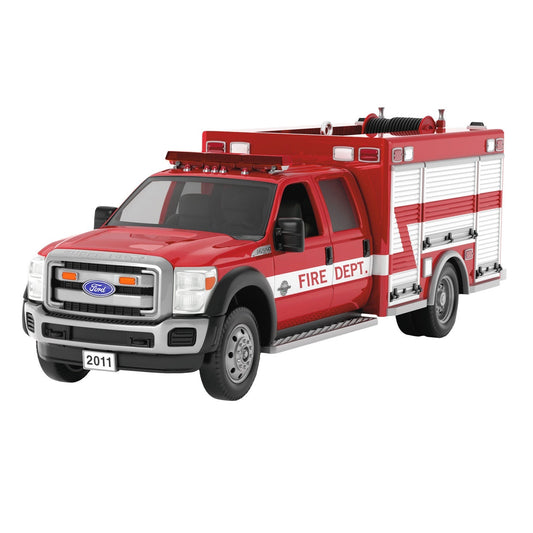 Fire Brigade 2011 Ford F-550 Fire Engine 2024 Keepsake Ornament