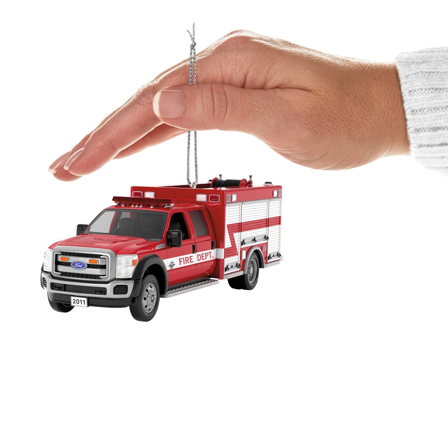 Fire Brigade #22 2011 Ford F-550 Fire Engine 2024 Keepsake Ornament