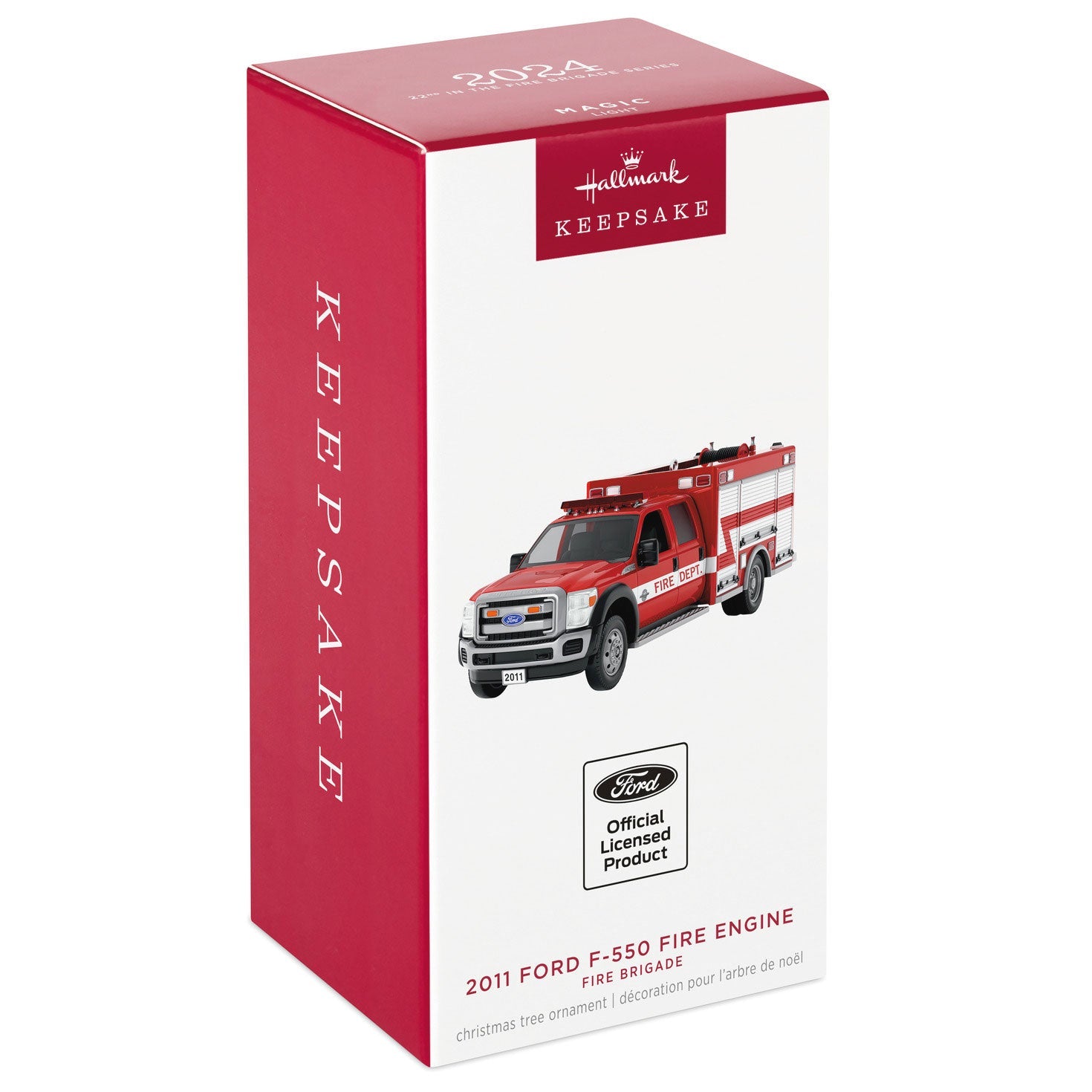 Fire Brigade #22 2011 Ford F-550 Fire Engine 2024 Keepsake Ornament