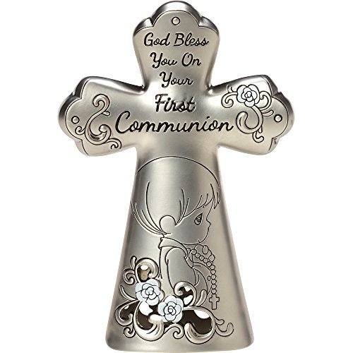 First Communion Mini Tabletop Cross Zinc Alloy Girl