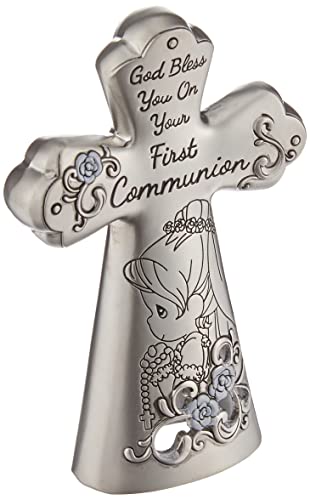 First Communion Mini Tabletop Cross Zinc Alloy Girl