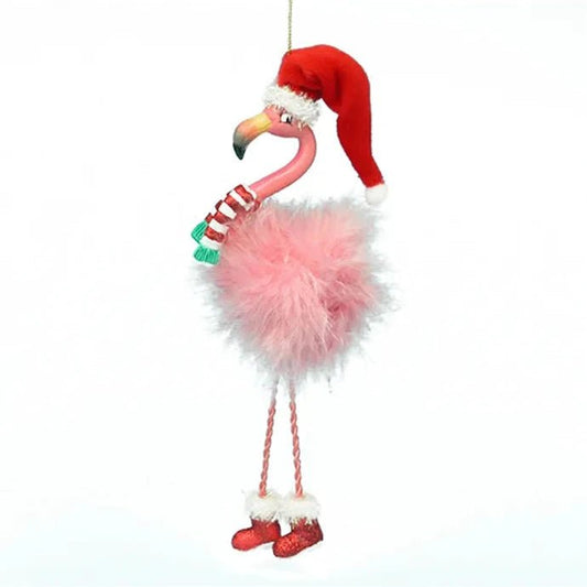 Flamingo With Dangle Legs Ornament