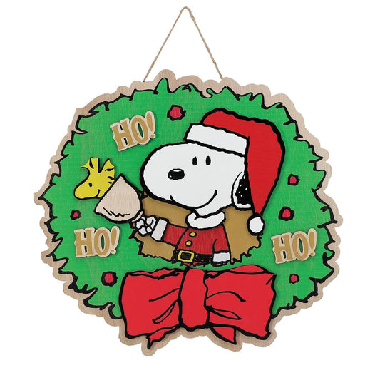 Flourish Peanuts Snoopy and Woodstock Door Hanger Decor, 13" H