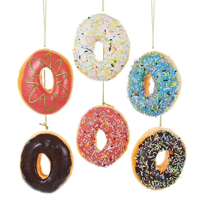 Foam Donut Ornaments, Set of 6