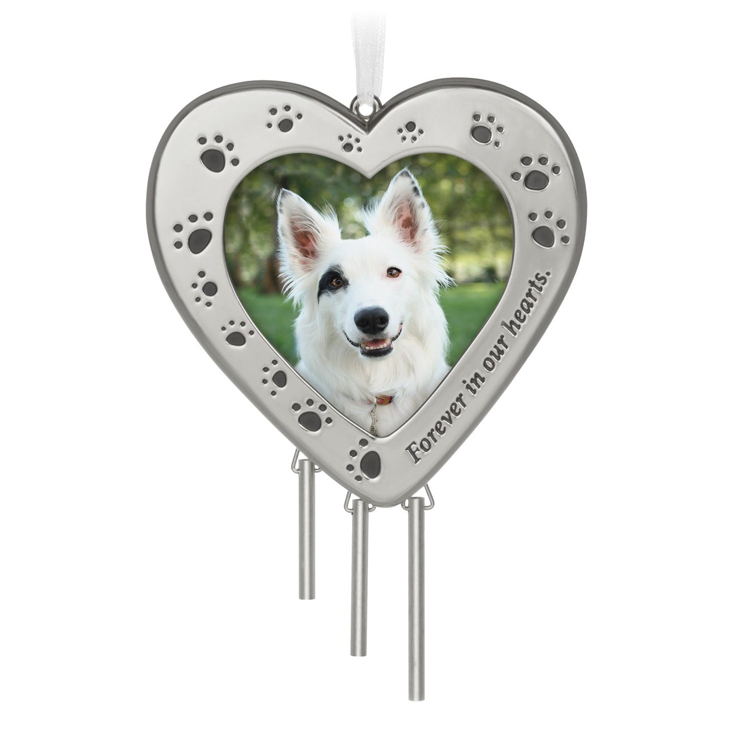 Forever in Our Hearts Metal Photo Frame Pet Memorial, 2023 Keepsake Ornament - Celebrations Hallmark