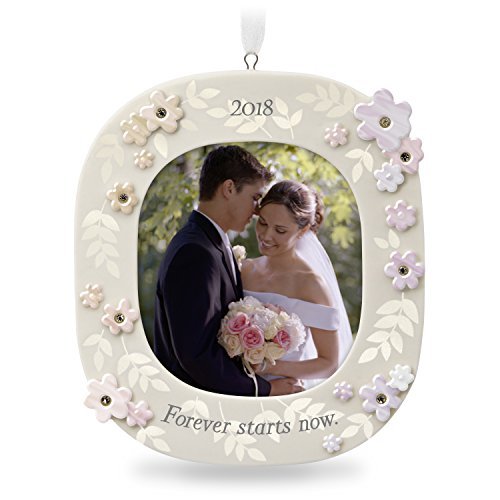 Forever Starts Now, Porcelain Photo Holder, 2018 Keepsake Ornament