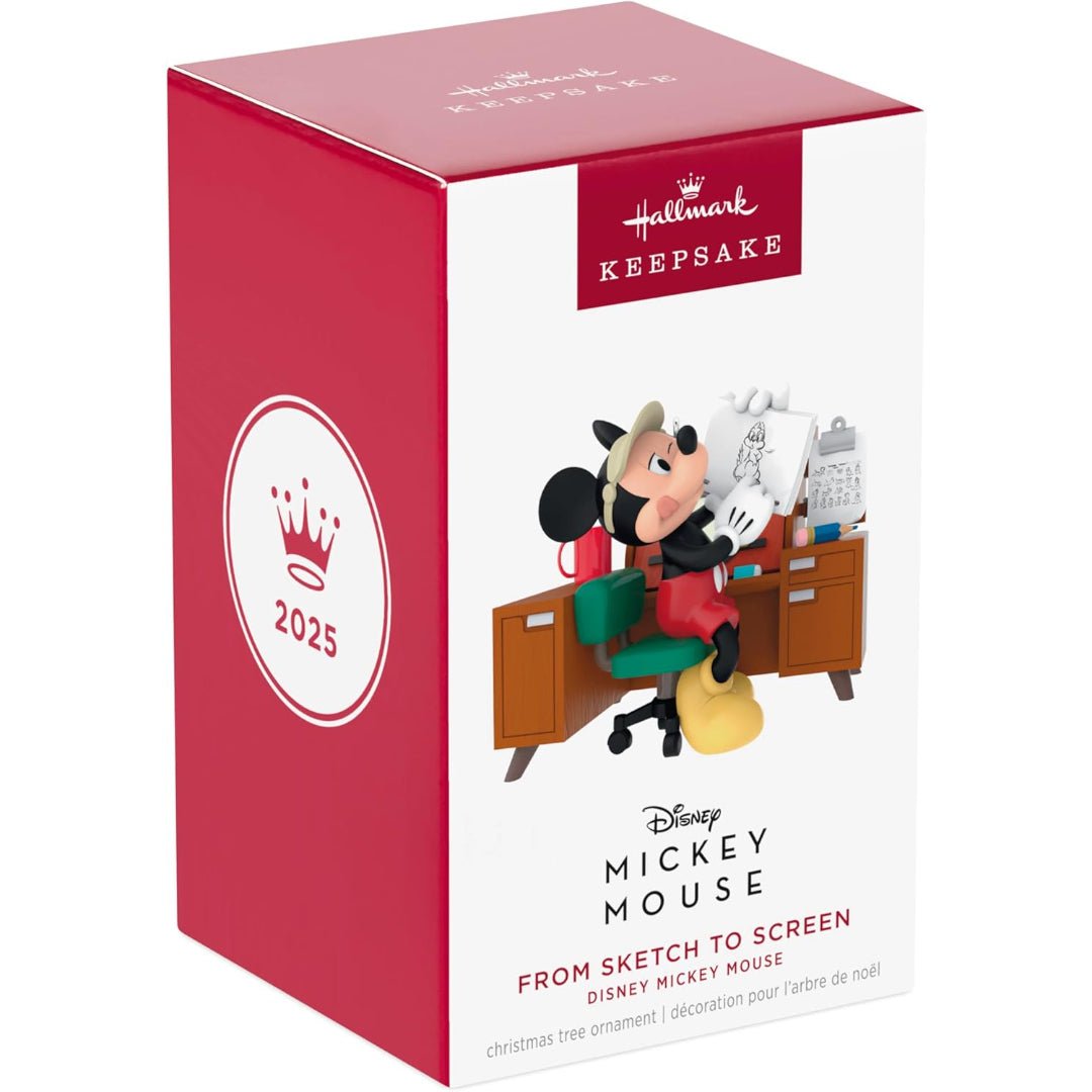From Sketch to Screen Disney Mickey Mouse 2025 Keepsake Ornament