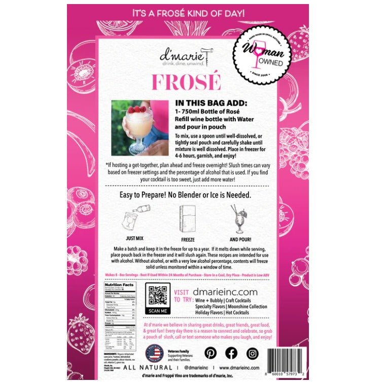 Frosé Cocktail Slush Mix 10 oz