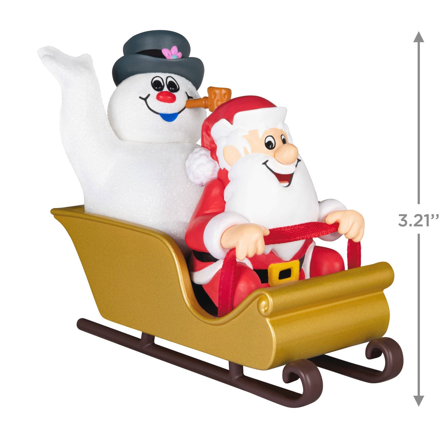 Frosty the Snowman Frosty and Santa 2024 Keepsake Ornament