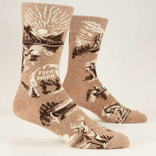 Fuck Work Men's Socks