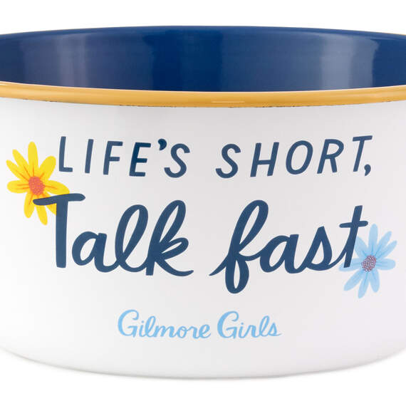 Gilmore Girls Life's Short, Talk Fast Popcorn Bowl