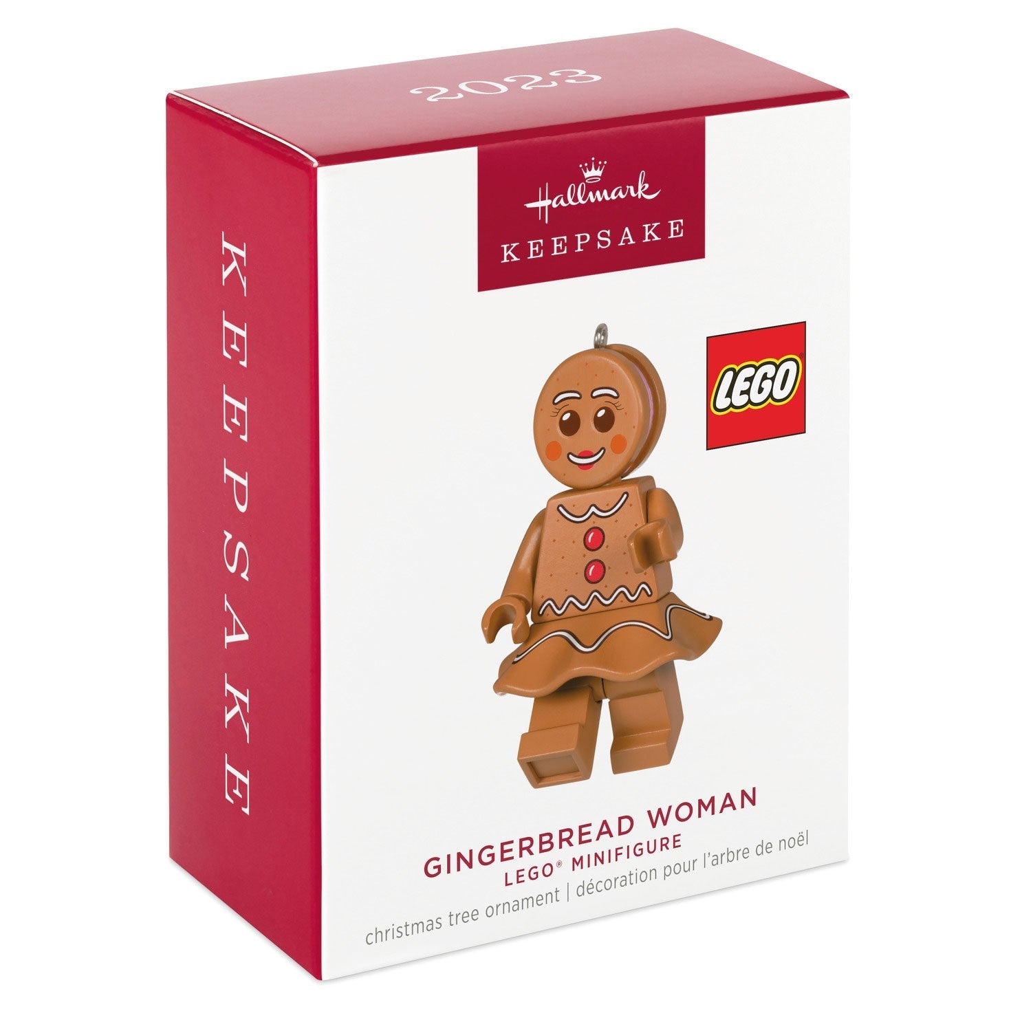 Gingerbread Woman LEGO Minifigure, 2023 Keepsake Ornament