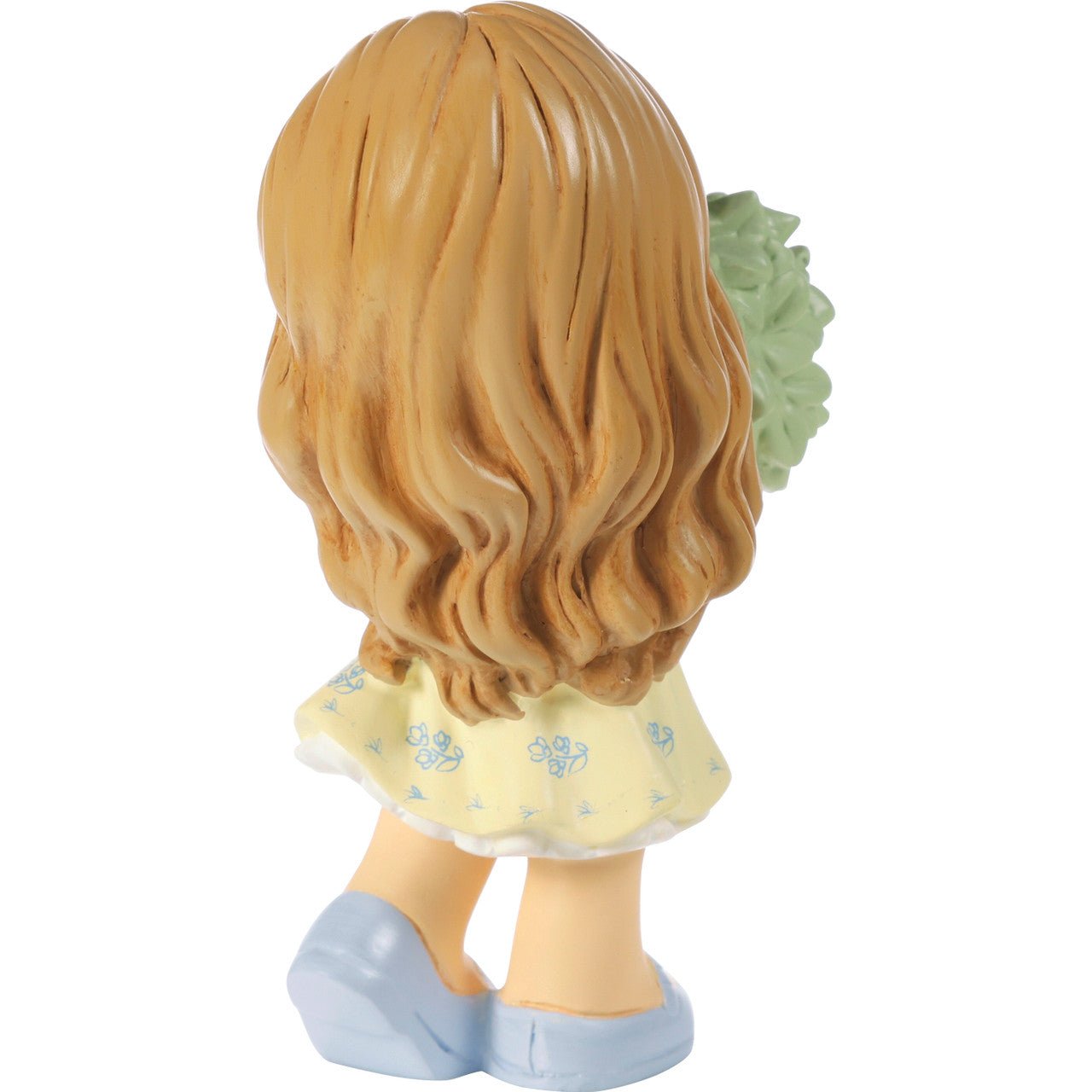 Girl Holding Bouquet of Flowers Figurine