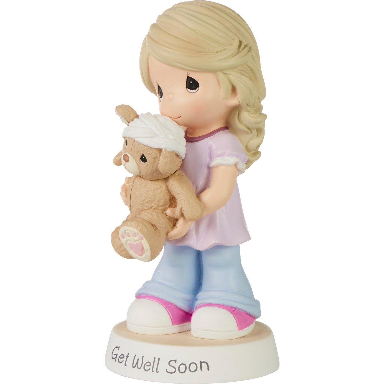 Girl with Teddy Bear Figurine