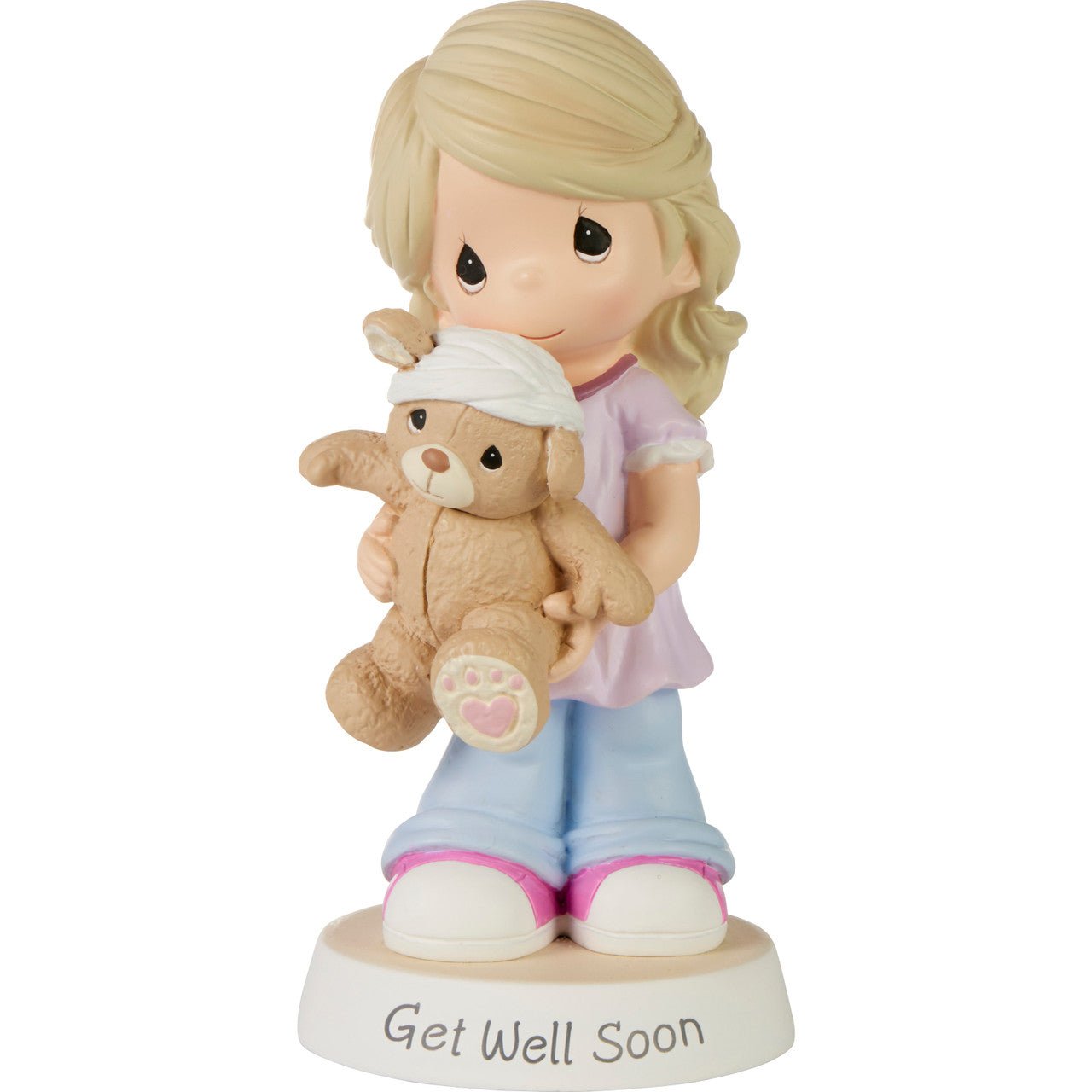 Girl with Teddy Bear Figurine