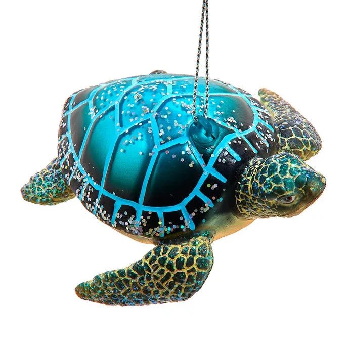 Glass Sea Turtle Ornament