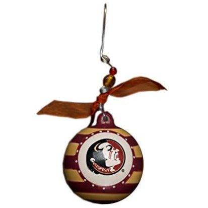 Glory Haus Florida State Stripe Ball Ornament, 4 - Inch