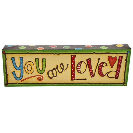 Glory Haus You are Loved Canvas Wall Art, 4"x12"
