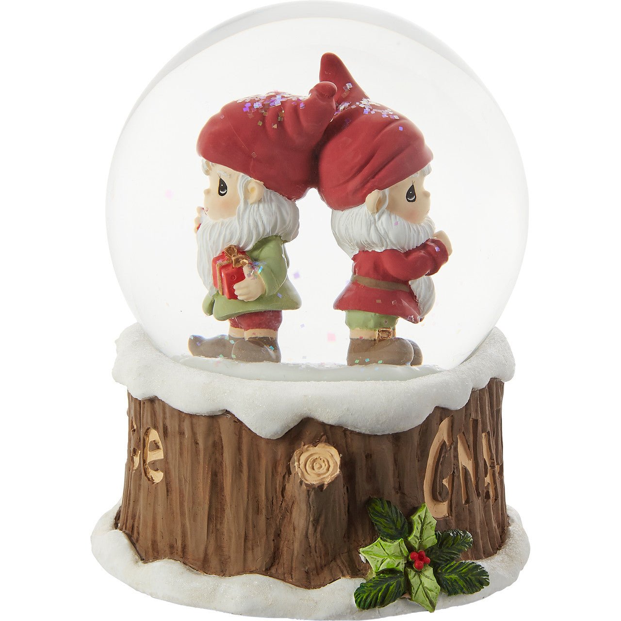 Gnaughty Or Gnice Musical Snow Globe