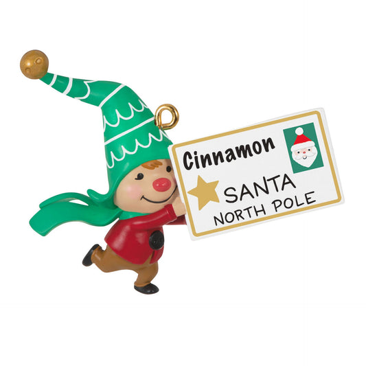 Gnome for Christmas Cinnamon's Letter to Santa, Limited 2023 Keepsake Ornament