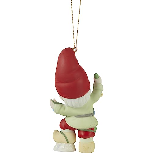 Gnome Worry, Be Happy Porcelain Ornament