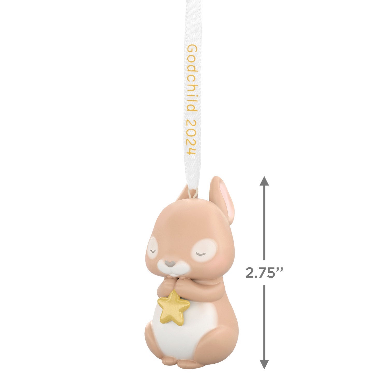 Godchild Bunny 2024 Porcelain Keepsake Ornament