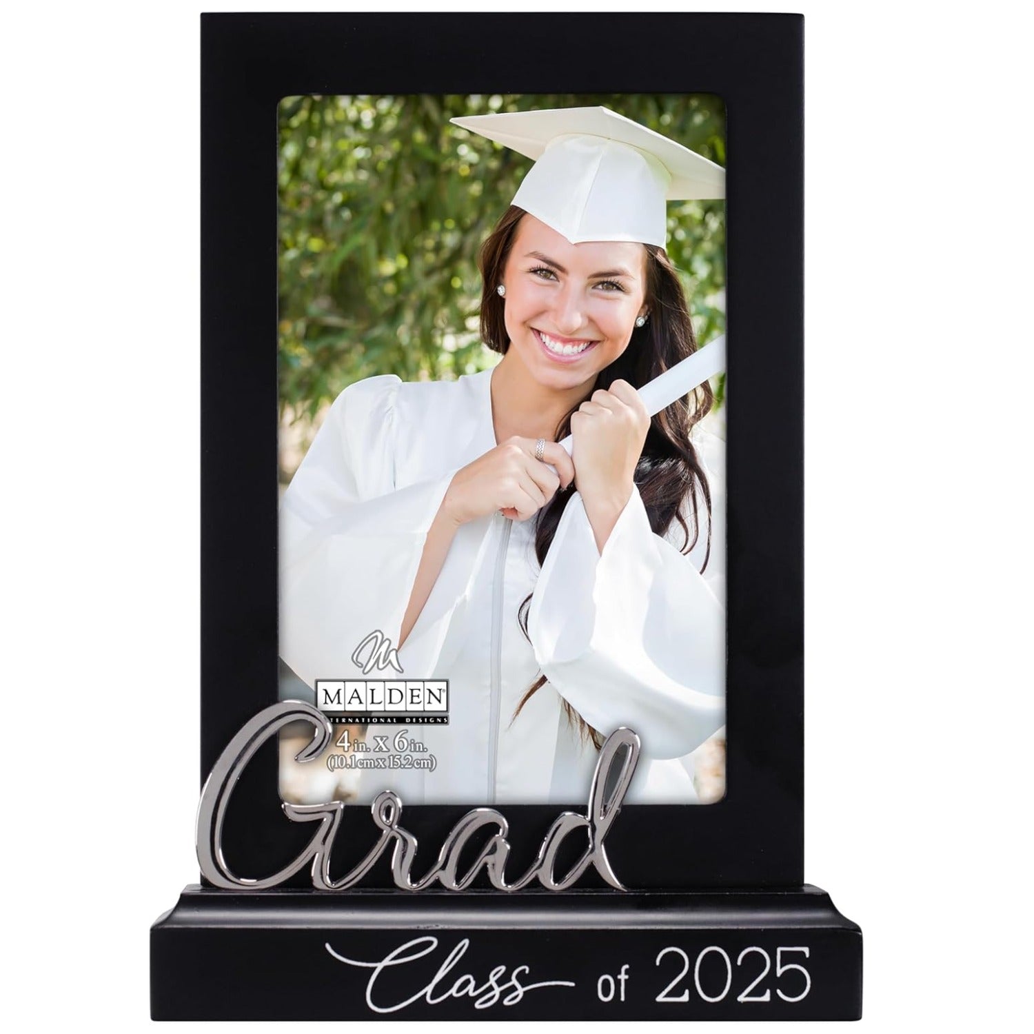 Grad Class of 2025 Platform Picture Frame with Metal Word Attachment H ...