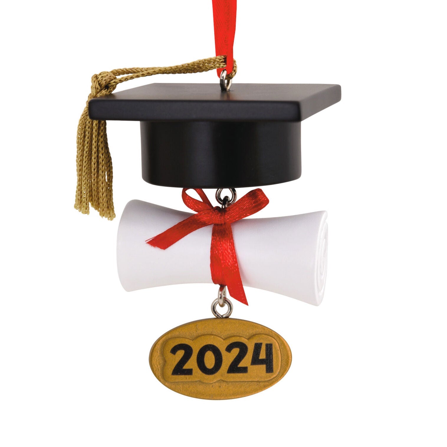 Graduation Cap and Diploma 2024 Hallmark Ornament