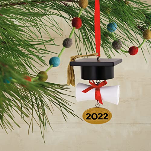Giving Tree Grad Cap Graduation Cap and Diploma Dated 2022 Tree Trimmer Ornament ...