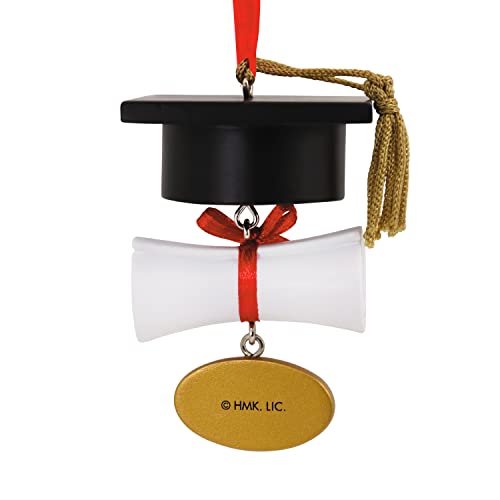 Graduation Cap and Diploma Dated 2022 Tree Trimmer Ornament